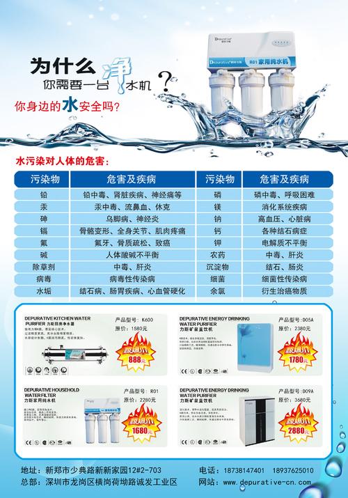 凈水器廣告 宣傳頁 海報